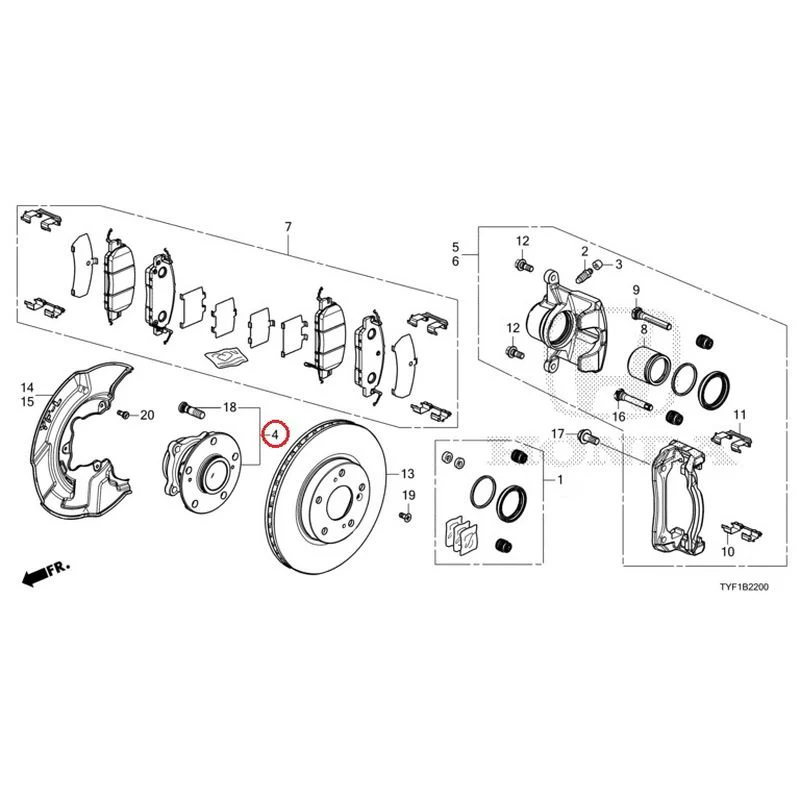 [NEW] JDM HONDA Honda e ZC7 2023 Front Brake GENUINE OEM - Image 5