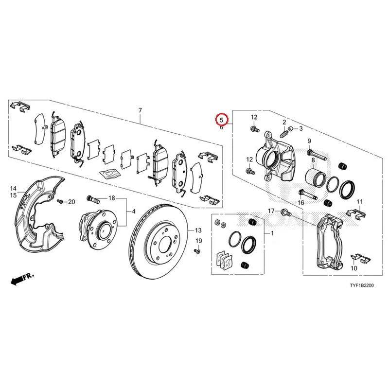 [NEW] JDM HONDA Honda e ZC7 2023 Front Brake GENUINE OEM - Image 6