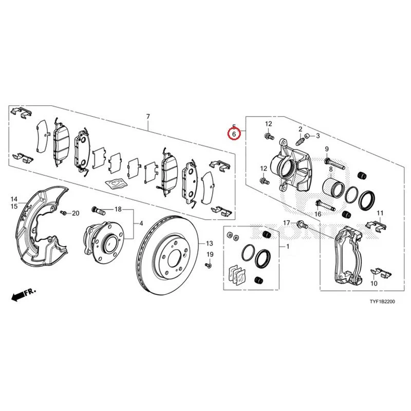 [NEW] JDM HONDA Honda e ZC7 2023 Front Brake GENUINE OEM - Image 7