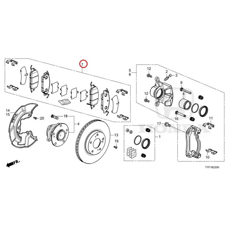 [NEW] JDM HONDA Honda e ZC7 2023 Front Brake GENUINE OEM - Image 9