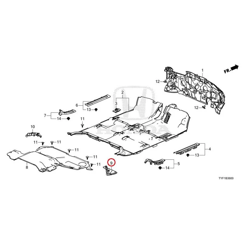 [NEW] JDM HONDA Honda e ZC7 2023 Floor Mat GENUINE OEM - Image 10