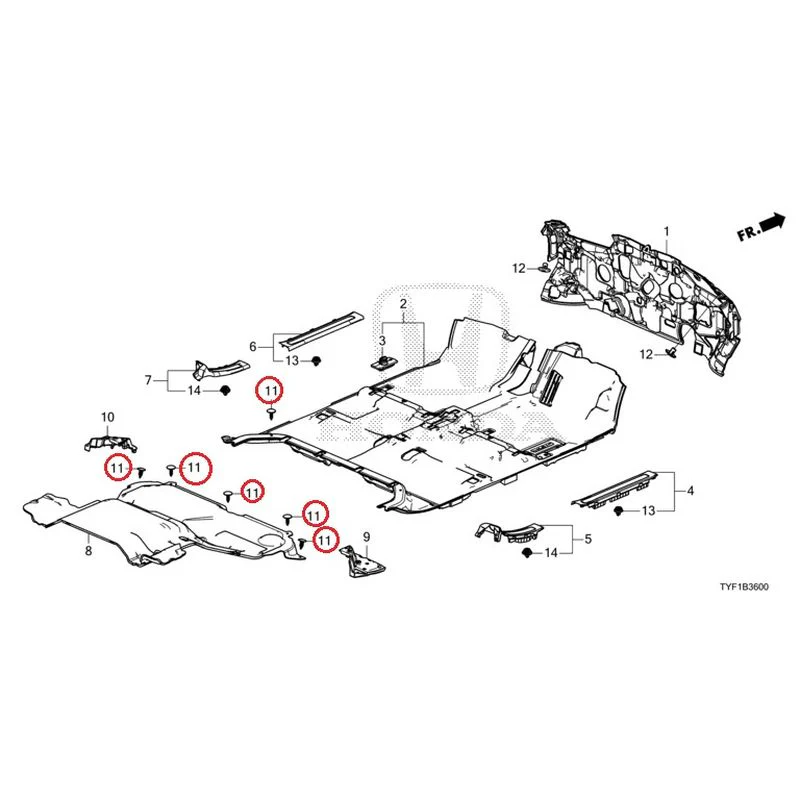[NEW] JDM HONDA Honda e ZC7 2023 Floor Mat GENUINE OEM - Image 12