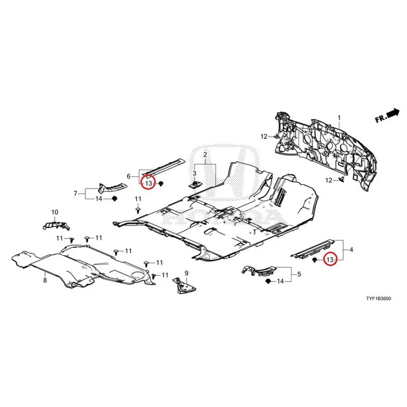 [NEW] JDM HONDA Honda e ZC7 2023 Floor Mat GENUINE OEM - Image 14