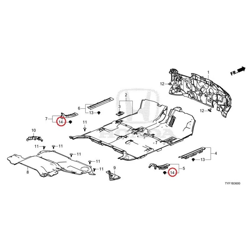[NEW] JDM HONDA Honda e ZC7 2023 Floor Mat GENUINE OEM - Image 15