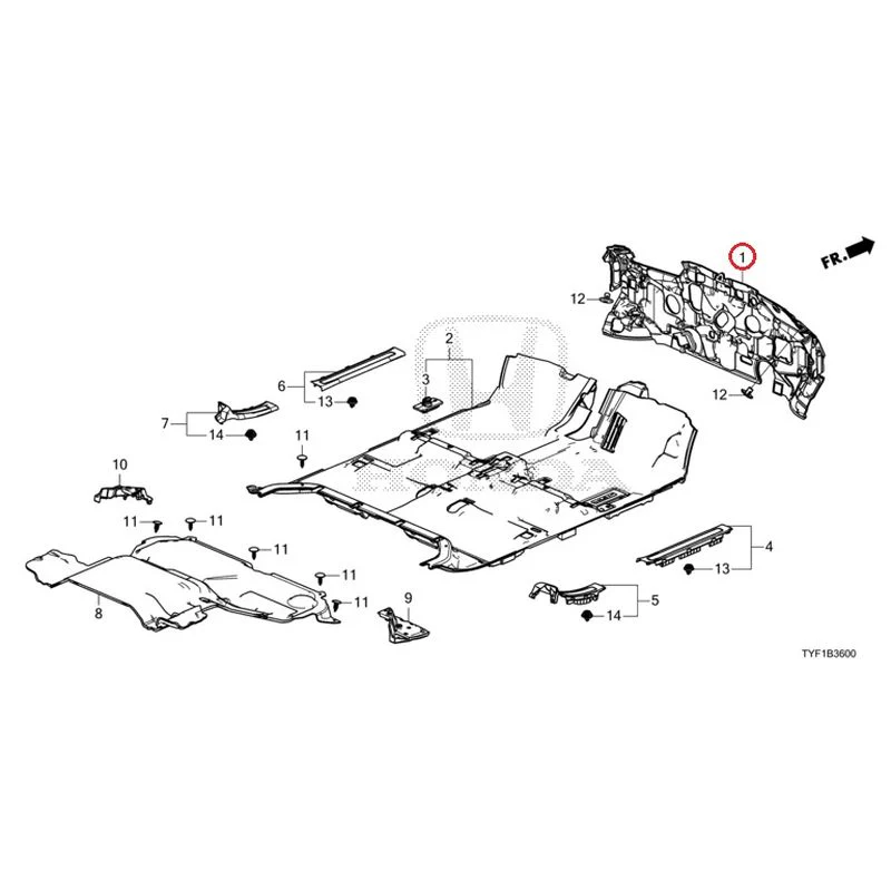 [NEW] JDM HONDA Honda e ZC7 2023 Floor Mat GENUINE OEM - Image 2