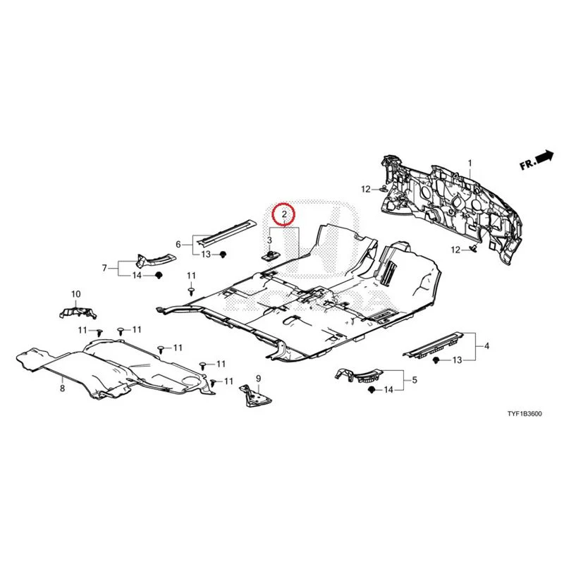 [NEW] JDM HONDA Honda e ZC7 2023 Floor Mat GENUINE OEM - Image 3