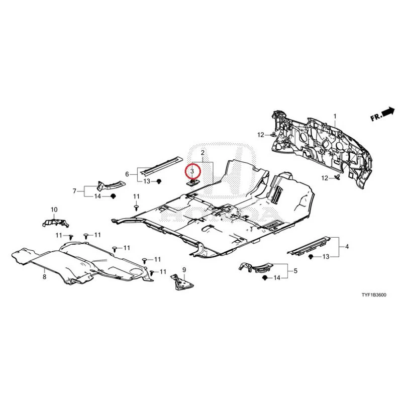 [NEW] JDM HONDA Honda e ZC7 2023 Floor Mat GENUINE OEM - Image 4