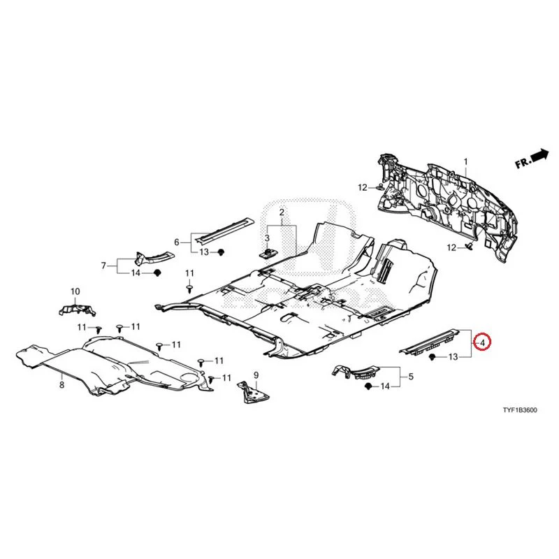 [NEW] JDM HONDA Honda e ZC7 2023 Floor Mat GENUINE OEM - Image 5