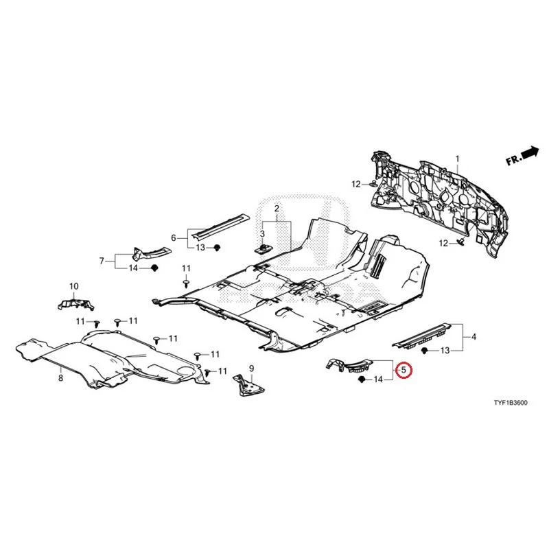 [NEW] JDM HONDA Honda e ZC7 2023 Floor Mat GENUINE OEM - Image 6