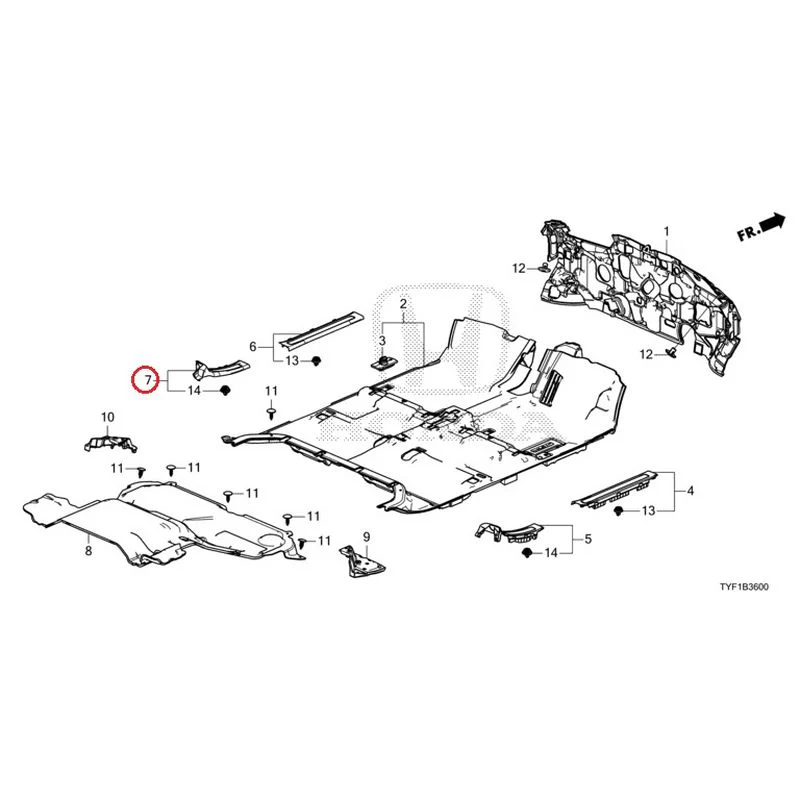[NEW] JDM HONDA Honda e ZC7 2023 Floor Mat GENUINE OEM - Image 8