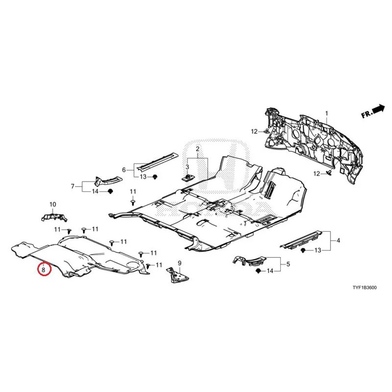 [NEW] JDM HONDA Honda e ZC7 2023 Floor Mat GENUINE OEM - Image 9