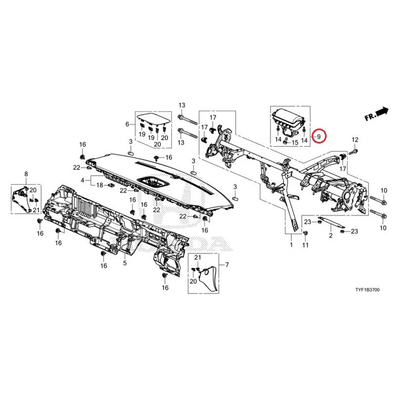 [NEW] JDM HONDA Honda e ZC7 2023 Instrument panel GENUINE OEM - Image 10