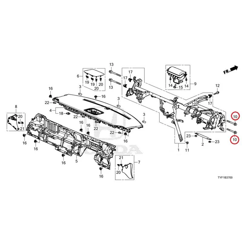 [NEW] JDM HONDA Honda e ZC7 2023 Instrument panel GENUINE OEM - Image 12
