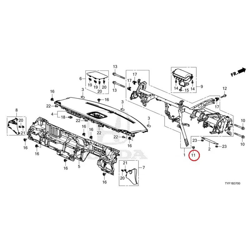 [NEW] JDM HONDA Honda e ZC7 2023 Instrument panel GENUINE OEM - Image 13