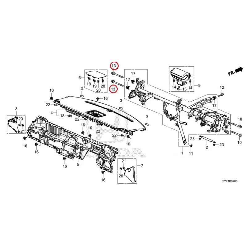 [NEW] JDM HONDA Honda e ZC7 2023 Instrument panel GENUINE OEM - Image 15