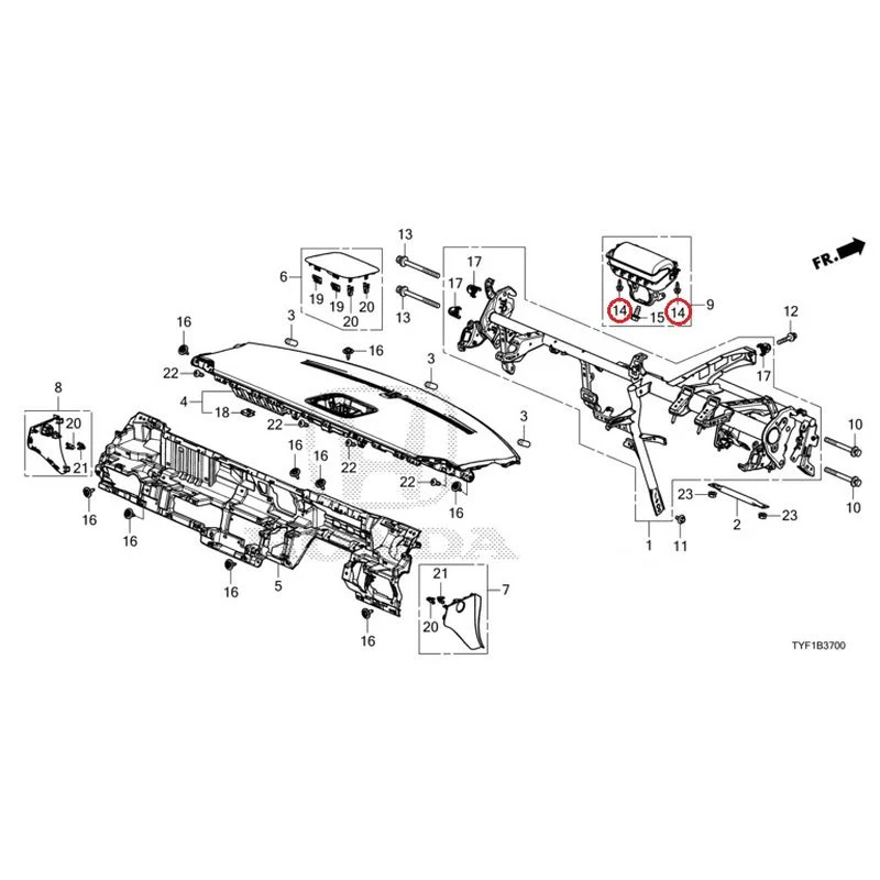 [NEW] JDM HONDA Honda e ZC7 2023 Instrument panel GENUINE OEM - Image 16