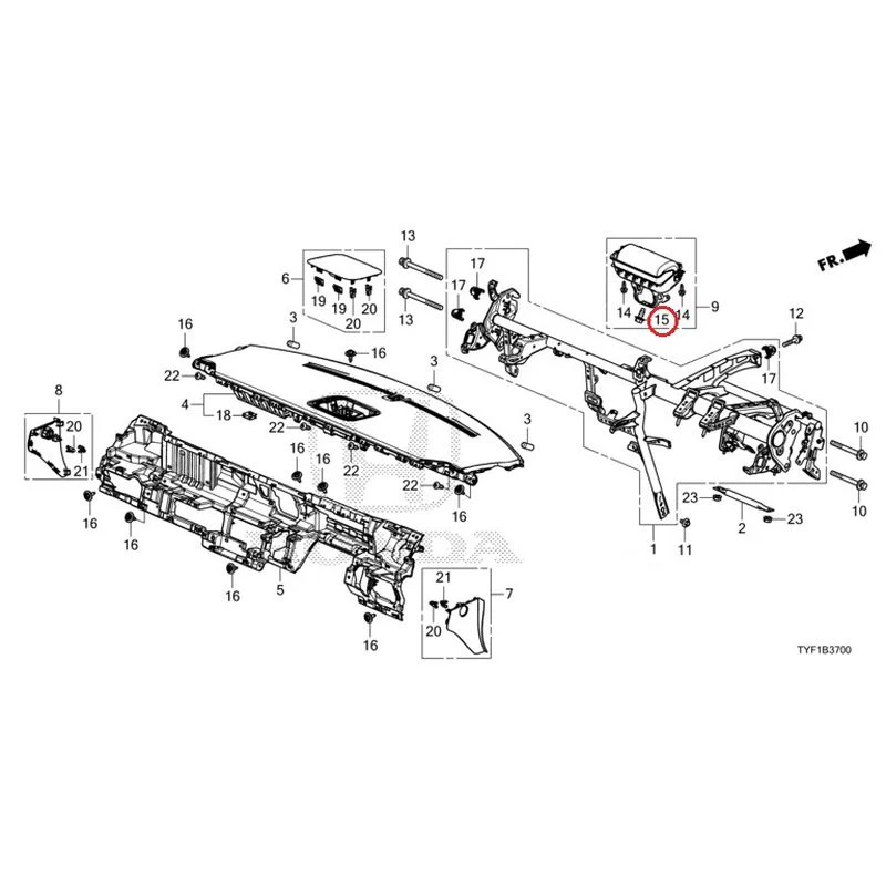[NEW] JDM HONDA Honda e ZC7 2023 Instrument panel GENUINE OEM - Image 17