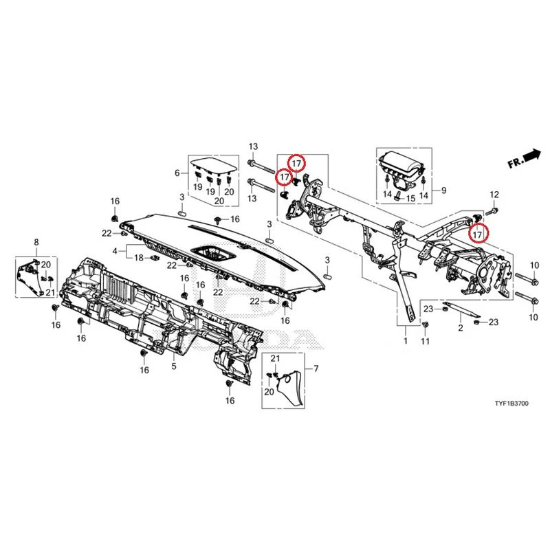 [NEW] JDM HONDA Honda e ZC7 2023 Instrument panel GENUINE OEM - Image 19