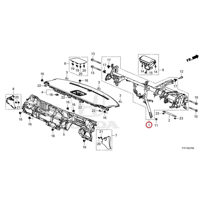 [NEW] JDM HONDA Honda e ZC7 2023 Instrument panel GENUINE OEM - Image 2