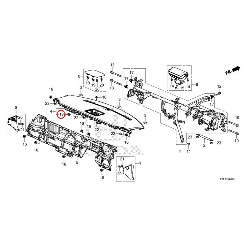 [NEW] JDM HONDA Honda e ZC7 2023 Instrument panel GENUINE OEM - Image 20
