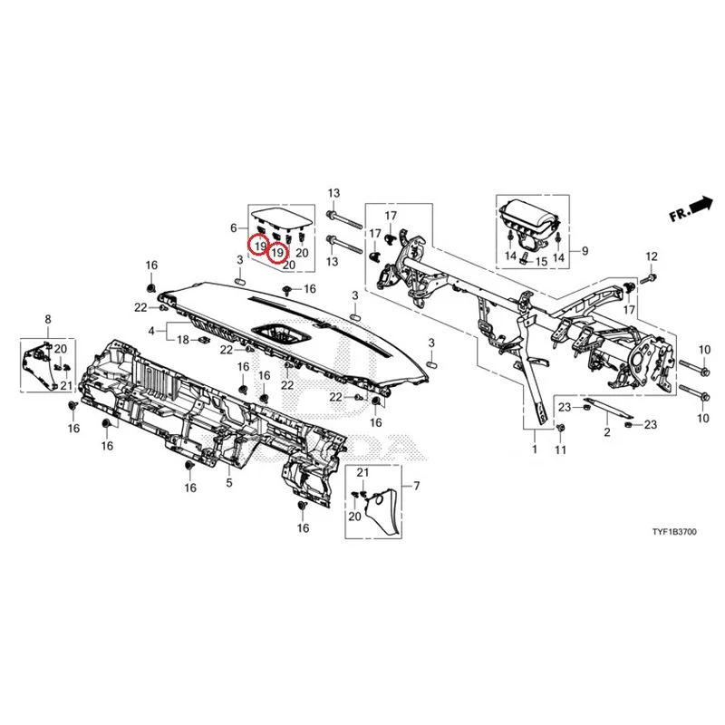 [NEW] JDM HONDA Honda e ZC7 2023 Instrument panel GENUINE OEM - Image 21