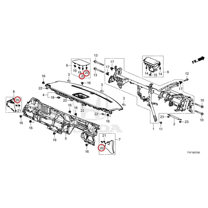 [NEW] JDM HONDA Honda e ZC7 2023 Instrument panel GENUINE OEM - Image 22