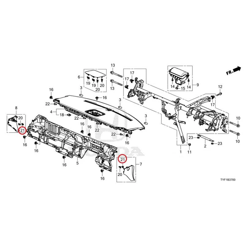 [NEW] JDM HONDA Honda e ZC7 2023 Instrument panel GENUINE OEM - Image 23