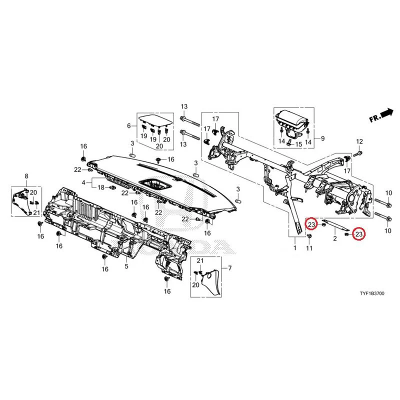 [NEW] JDM HONDA Honda e ZC7 2023 Instrument panel GENUINE OEM - Image 25