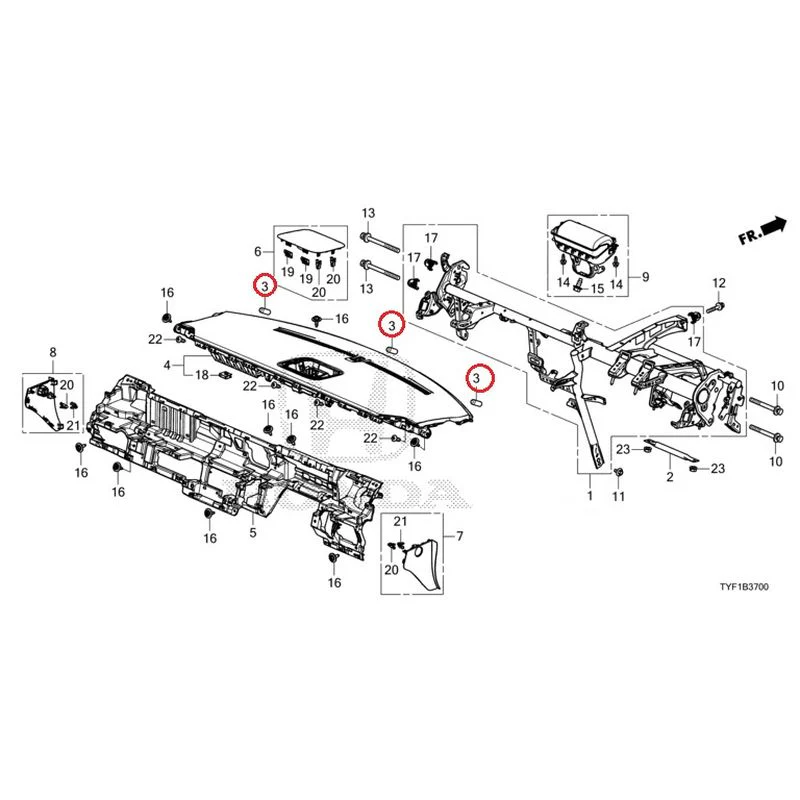 [NEW] JDM HONDA Honda e ZC7 2023 Instrument panel GENUINE OEM - Image 4