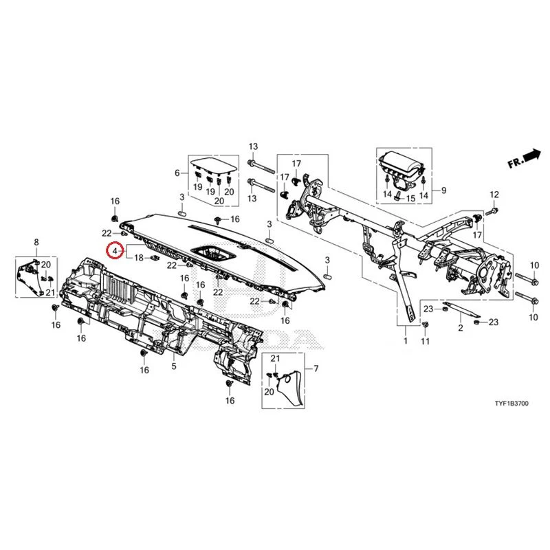 [NEW] JDM HONDA Honda e ZC7 2023 Instrument panel GENUINE OEM - Image 5