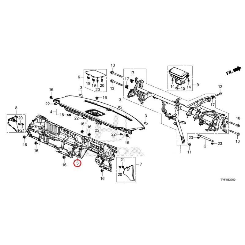 [NEW] JDM HONDA Honda e ZC7 2023 Instrument panel GENUINE OEM - Image 6