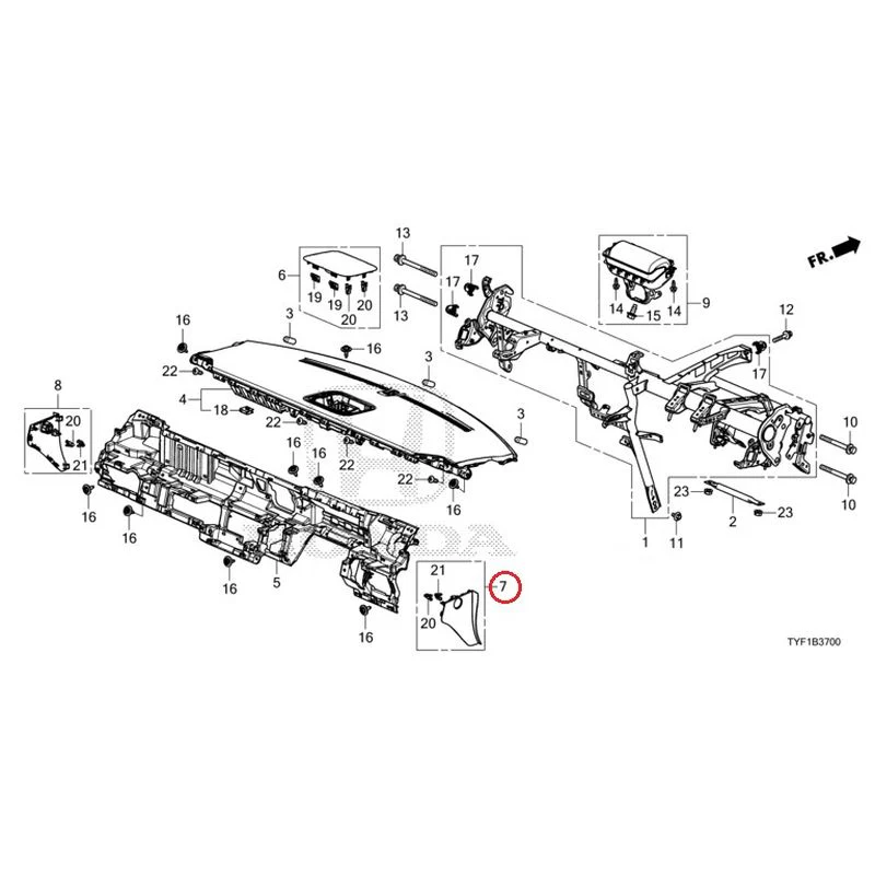 [NEW] JDM HONDA Honda e ZC7 2023 Instrument panel GENUINE OEM - Image 8