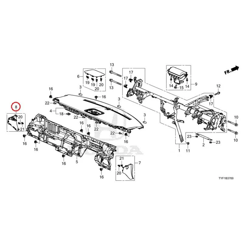 [NEW] JDM HONDA Honda e ZC7 2023 Instrument panel GENUINE OEM - Image 9