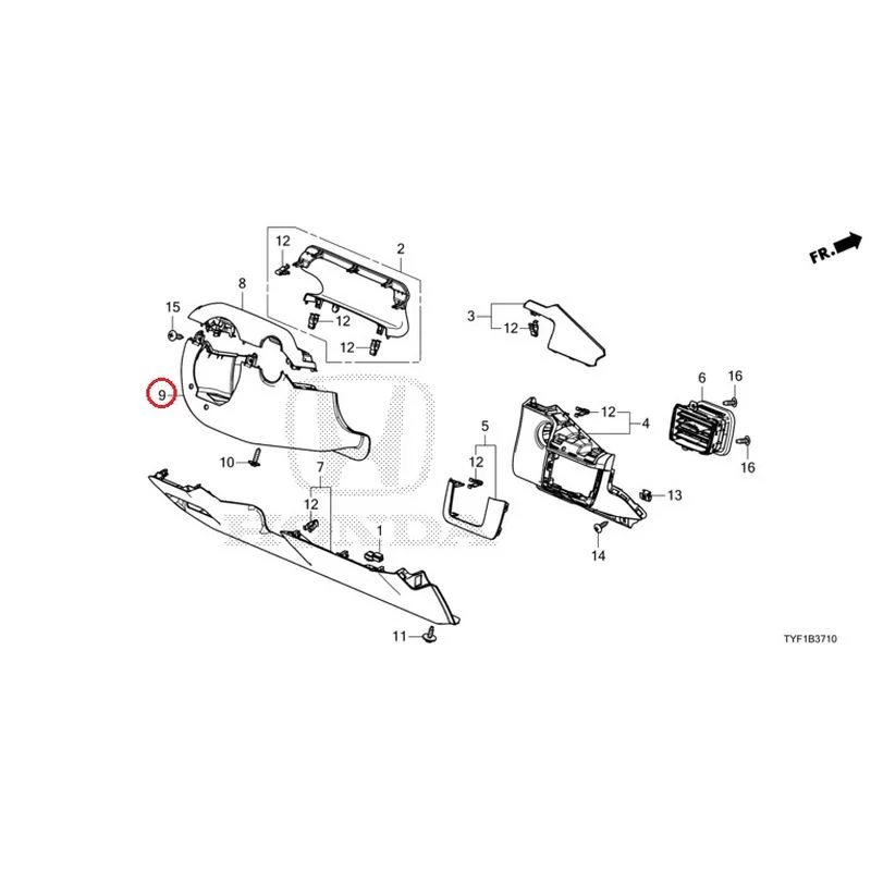 [NEW] JDM HONDA Honda e ZC7 2023 Instrument panel garnish (driver side) GENUINE OEM - Image 10