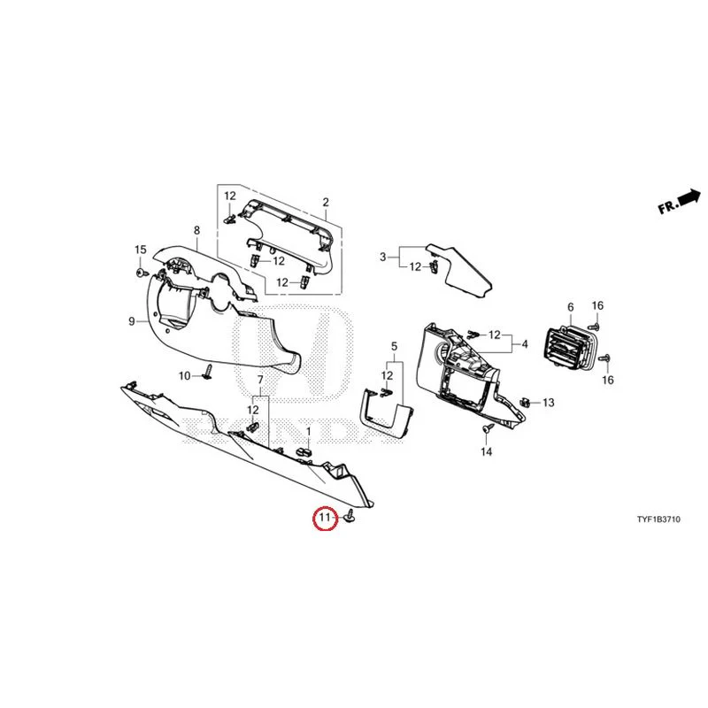 [NEW] JDM HONDA Honda e ZC7 2023 Instrument panel garnish (driver side) GENUINE OEM - Image 12