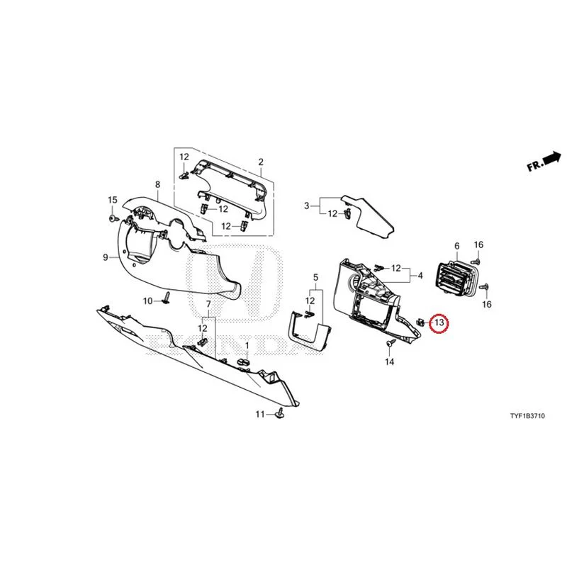 [NEW] JDM HONDA Honda e ZC7 2023 Instrument panel garnish (driver side) GENUINE OEM - Image 14