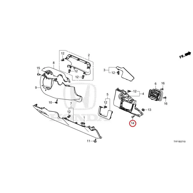[NEW] JDM HONDA Honda e ZC7 2023 Instrument panel garnish (driver side) GENUINE OEM - Image 15