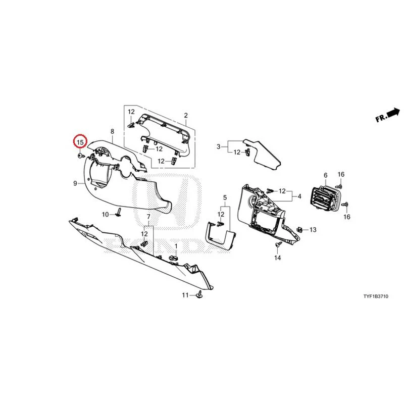 [NEW] JDM HONDA Honda e ZC7 2023 Instrument panel garnish (driver side) GENUINE OEM - Image 16