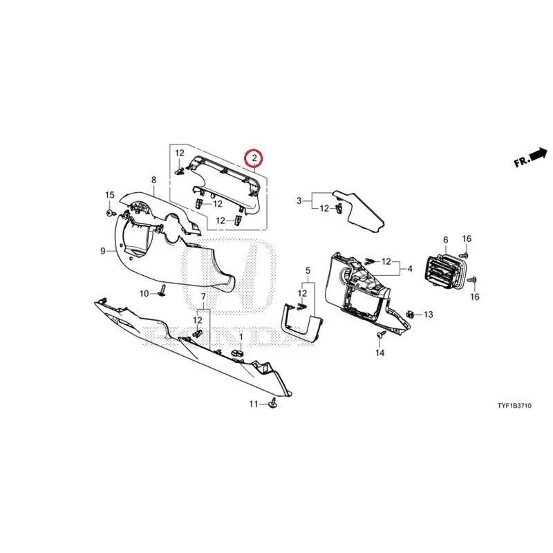 [NEW] JDM HONDA Honda e ZC7 2023 Instrument panel garnish (driver side) GENUINE OEM - Image 3
