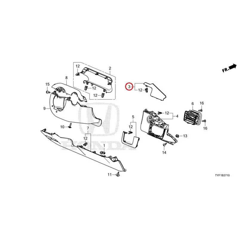 [NEW] JDM HONDA Honda e ZC7 2023 Instrument panel garnish (driver side) GENUINE OEM - Image 4