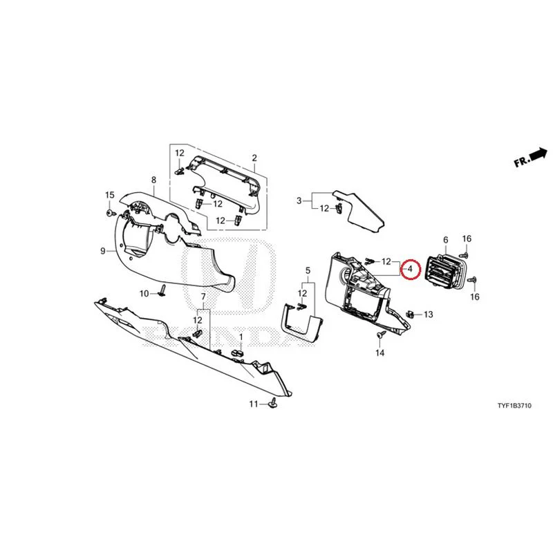 [NEW] JDM HONDA Honda e ZC7 2023 Instrument panel garnish (driver side) GENUINE OEM - Image 5