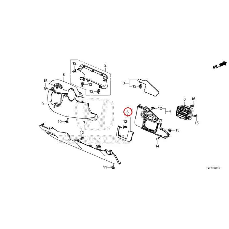 [NEW] JDM HONDA Honda e ZC7 2023 Instrument panel garnish (driver side) GENUINE OEM - Image 6