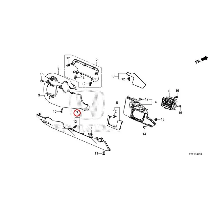 [NEW] JDM HONDA Honda e ZC7 2023 Instrument panel garnish (driver side) GENUINE OEM - Image 8