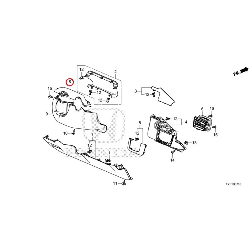 [NEW] JDM HONDA Honda e ZC7 2023 Instrument panel garnish (driver side) GENUINE OEM - Image 9