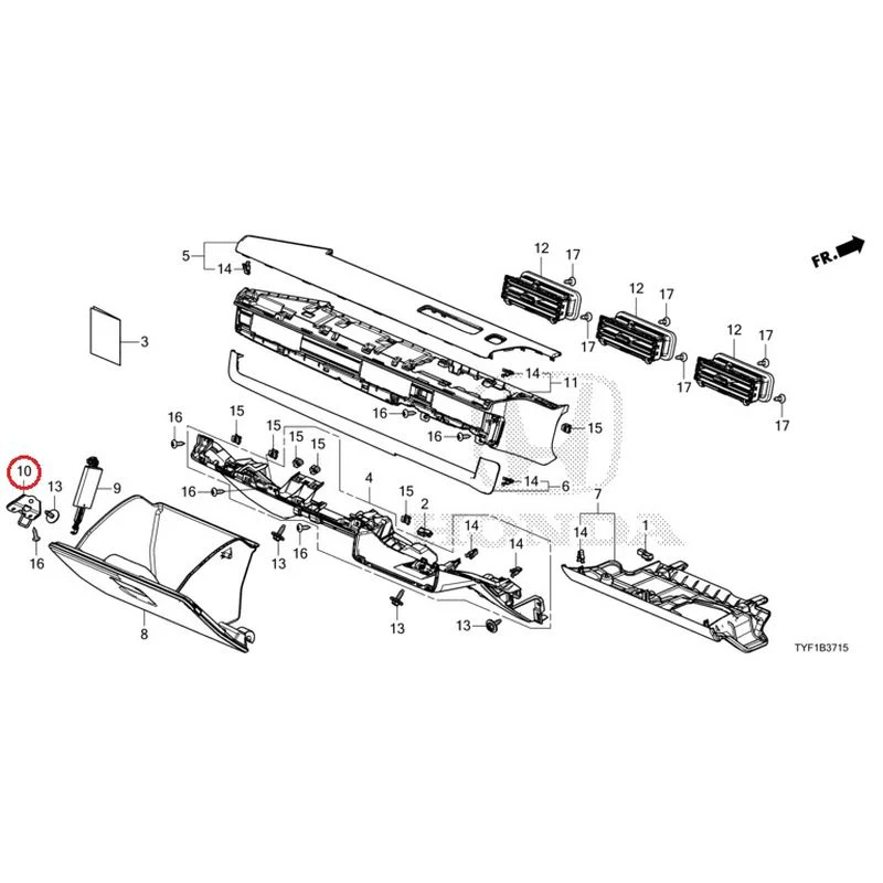 [NEW] JDM HONDA Honda e ZC7 2023 Instrument panel garnish (passenger side) GENUINE OEM - Image 10