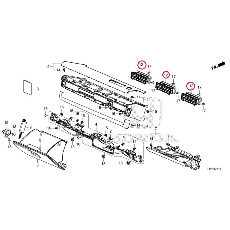 [NEW] JDM HONDA Honda e ZC7 2023 Instrument panel garnish (passenger side) GENUINE OEM - Image 12
