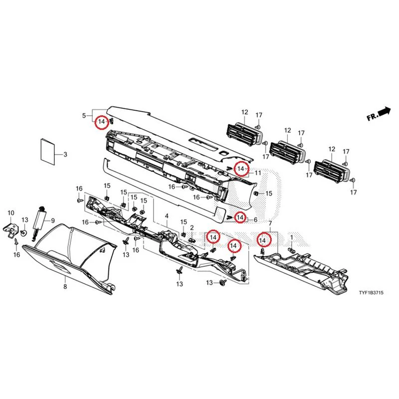 [NEW] JDM HONDA Honda e ZC7 2023 Instrument panel garnish (passenger side) GENUINE OEM - Image 14