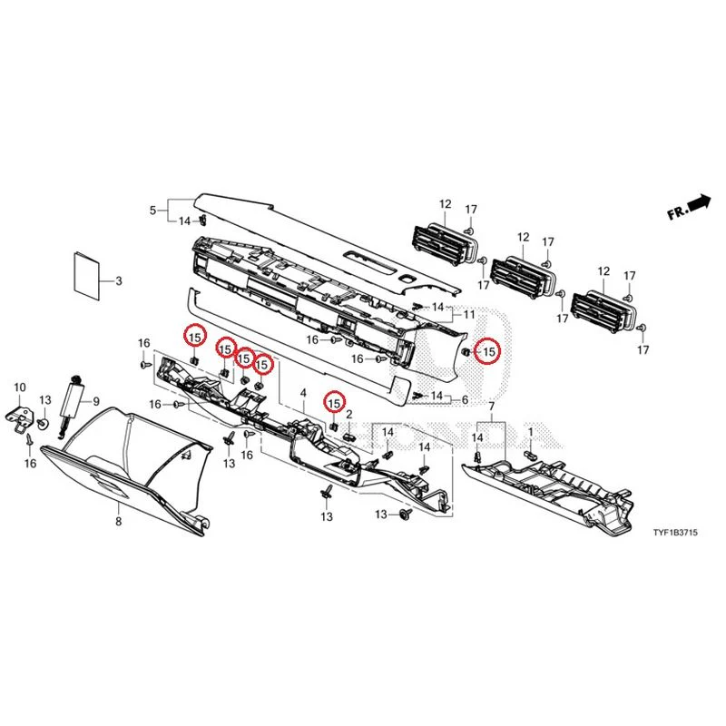 [NEW] JDM HONDA Honda e ZC7 2023 Instrument panel garnish (passenger side) GENUINE OEM - Image 15