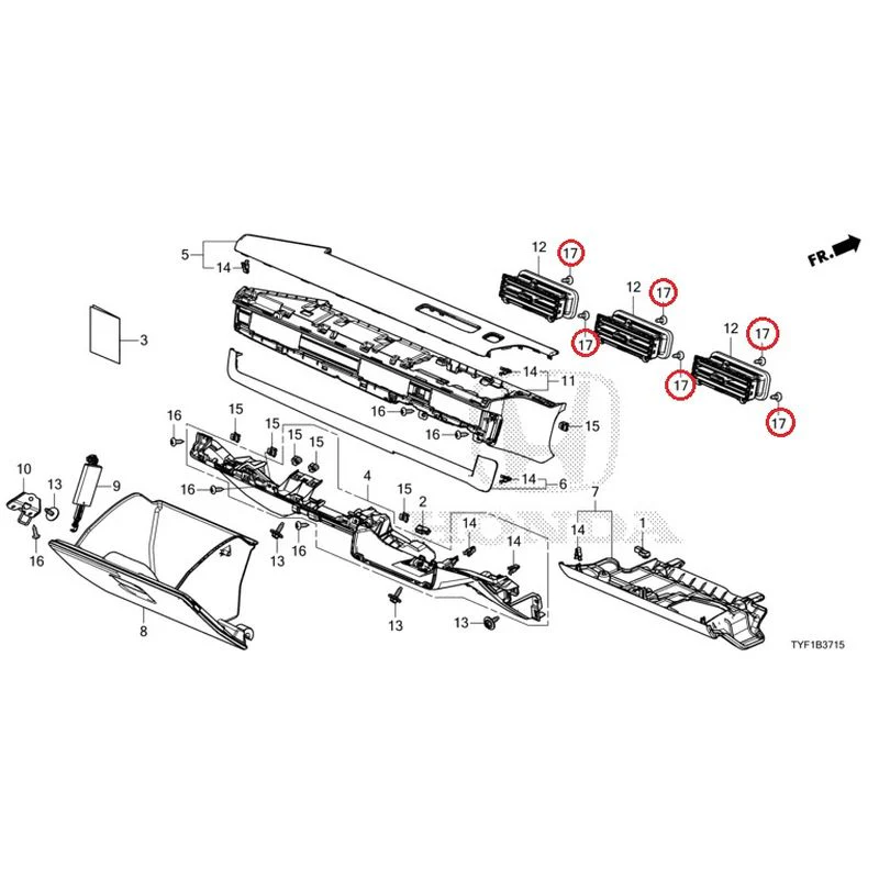 [NEW] JDM HONDA Honda e ZC7 2023 Instrument panel garnish (passenger side) GENUINE OEM - Image 17