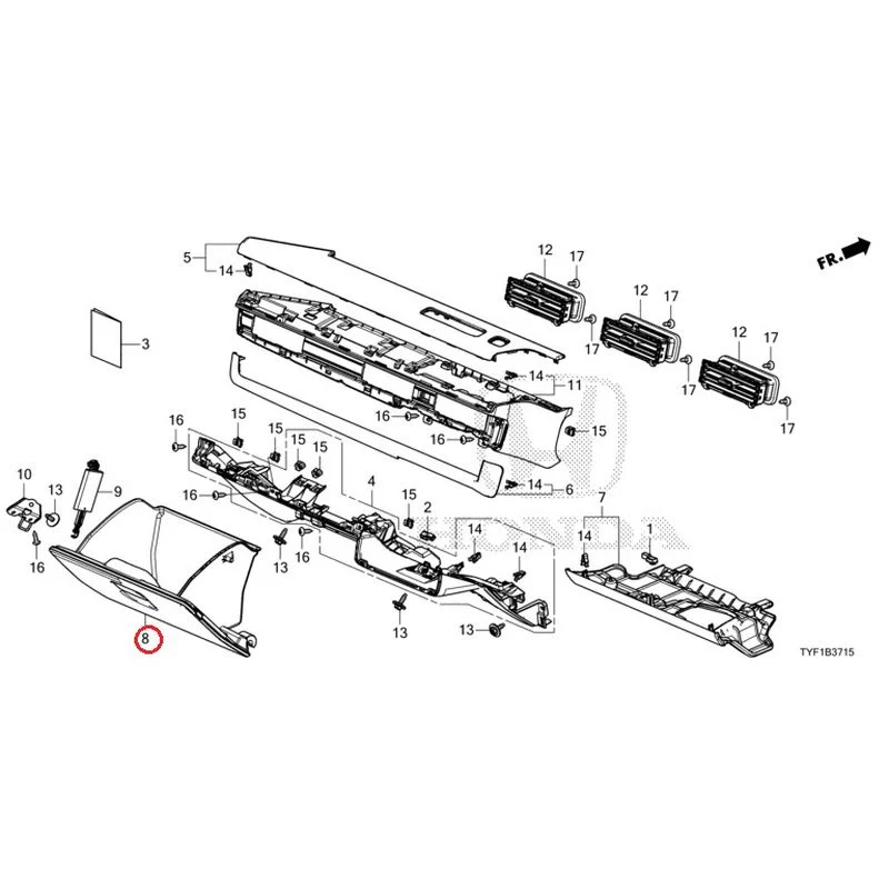 [NEW] JDM HONDA Honda e ZC7 2023 Instrument panel garnish (passenger side) GENUINE OEM - Image 8